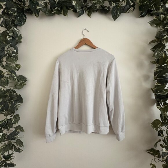 Shein Athletic Cloud Crewneck Pullover Sweatshirt Grey Women’s Size S - Picture 2 of 10